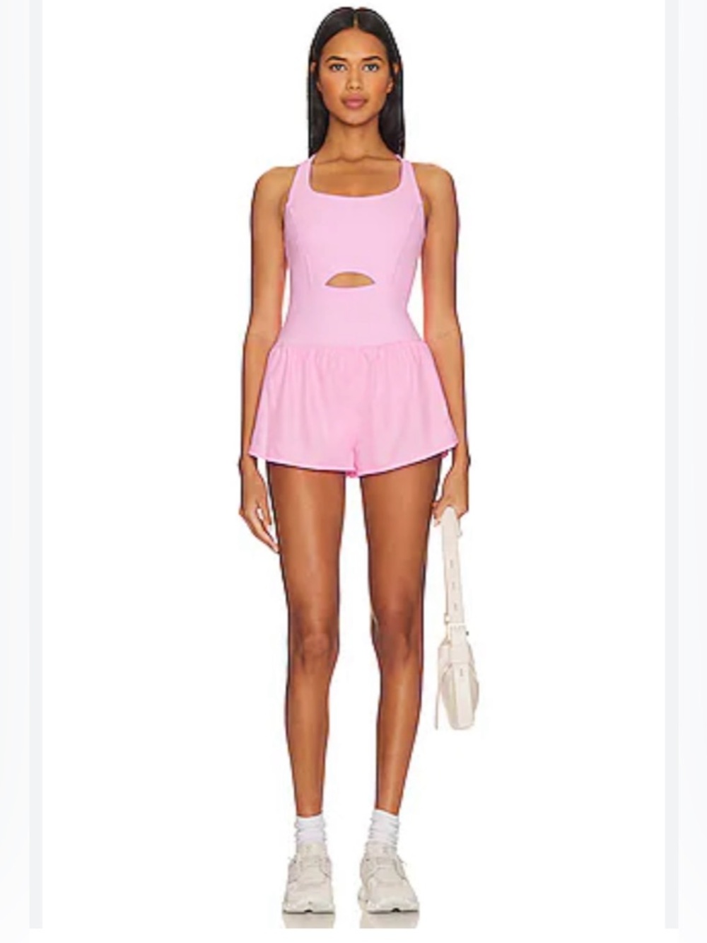 FP Movement by Free People Light Pink‎ Cutout Romper
